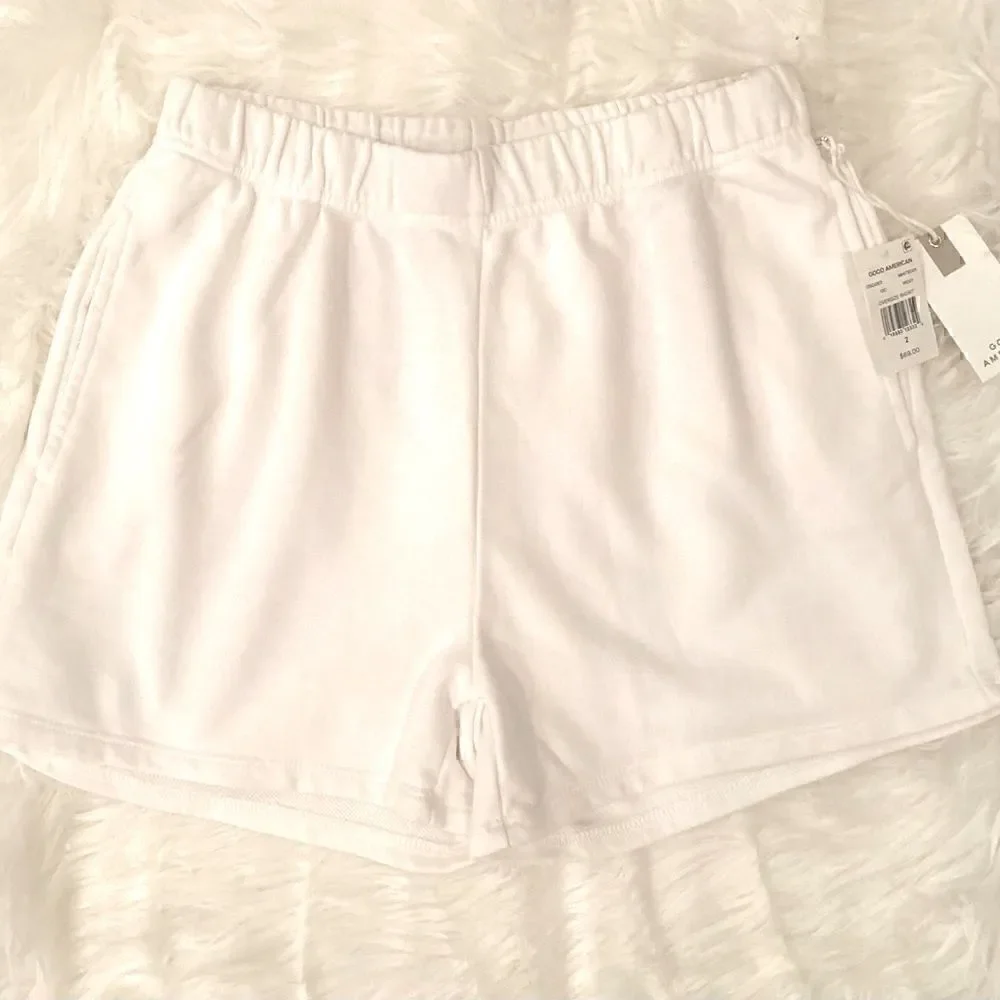 NWT Good American Oversized Terry Shorts Size 2 (M)